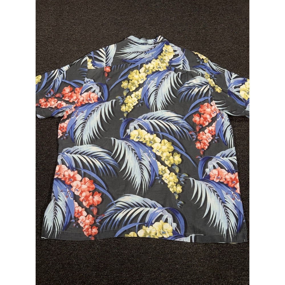 Tommy Bahama Hawaiian Camp Shirt Men 2XL Colorful Floral 100% Silk Button Up - Picture 3 of 8